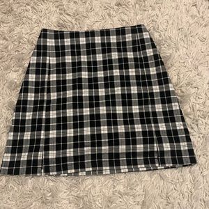 black and white brandy melville cara skirt